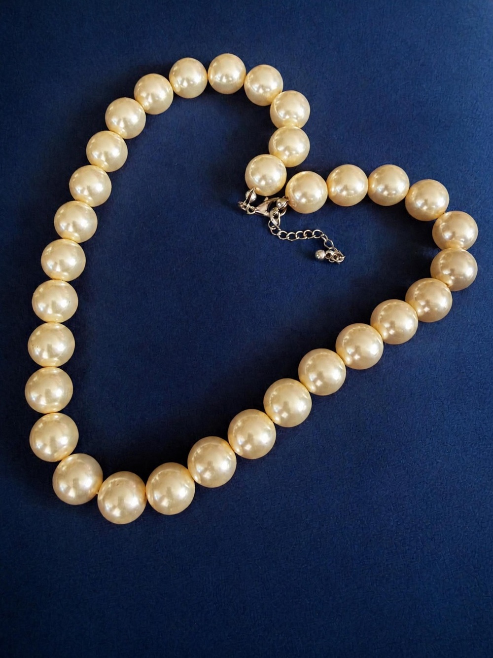 Vintage Classic Cream Faux Pearl Statement Necklace | Women Jewelry